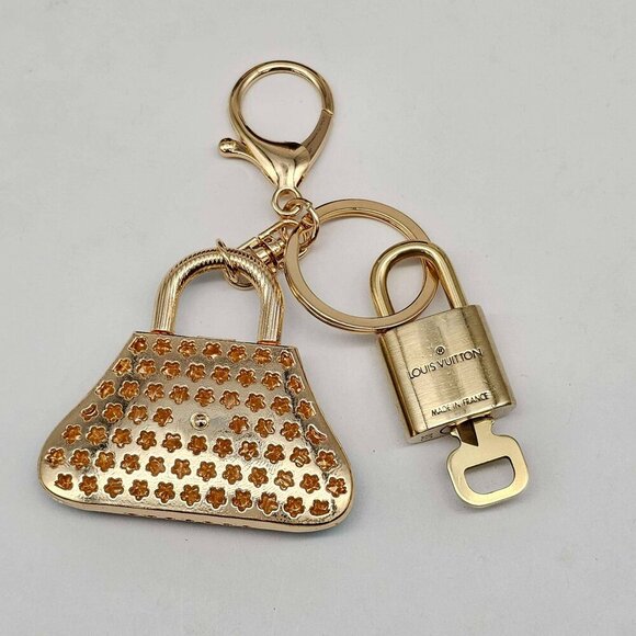 Authentic Louis Vuitton Lock & Key with unbranded Bagcharm, Keycharm, Keychain - Picture 4 of 7